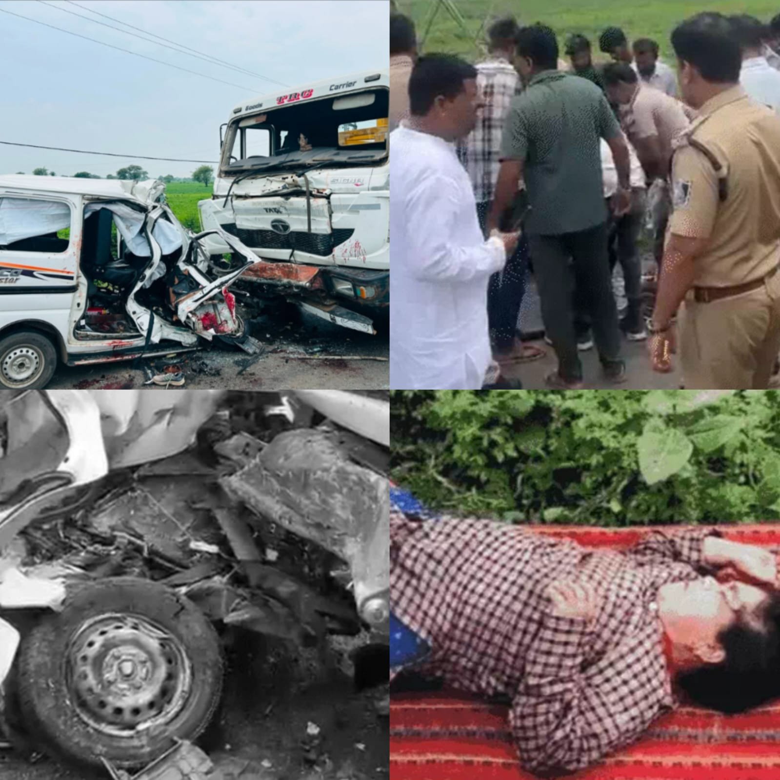 उज्जैन से लौट रहे 6 श्रद्धालुओं की दर्दनाक मौत, रॉन्ग साइड ट्राले ने मारी टक्कर